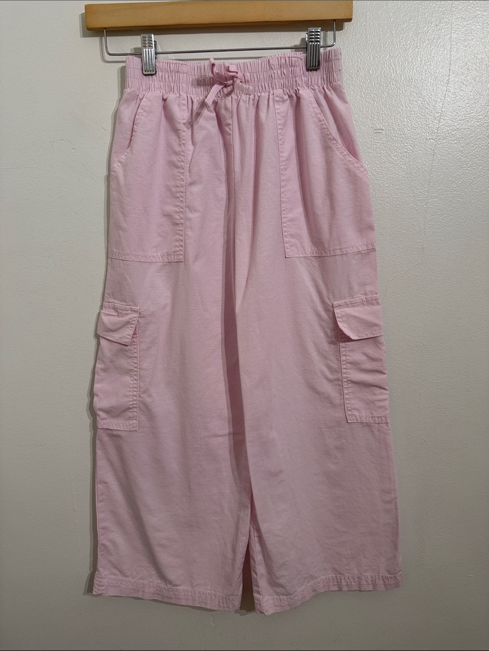 Art Class Girls Pink Cargo Wide Leg Pants Medium 8 Kids